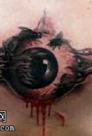 realistic 3d big eye totem Tattoo pattern