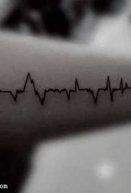 mawonekedwe otchuka a ECG tatto