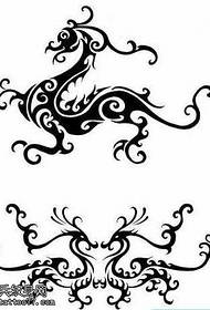 rokopis vzorec tatooskih hipokampusov totem