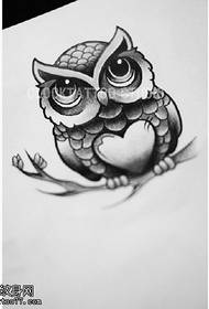 iphethini yesandla se-owl tattoo enhle