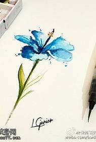 Watercolor Daffodil Tattoo Pattern