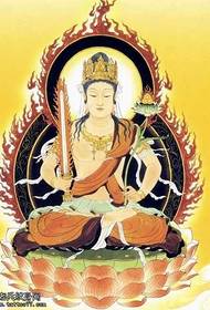 Rukopis veličanstven uzorak tibetanskog Bude