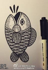 Манускрипт татуювання риби татуювання риби