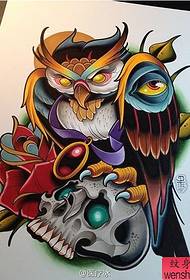 Chimiro cheEuropean-American owl dehenya deti yakagoverwa tattoo show