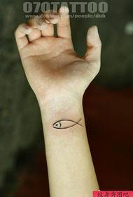 recommended fish tattoo on a wrist