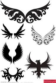 набір крила татуювання візерунок