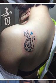 ώμους του κοριτσιού ποπ μικρές τατουάζ μοτίβο τατουάζ μοτίβο