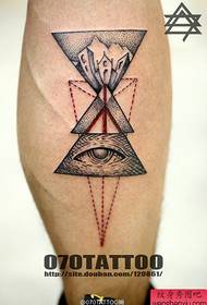 empfahl ein Harajuku-Triangel-Augen-Tattoo-Muster
