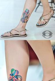ljepote noge slatka krpa lutka nosi medo tetovaža uzorak