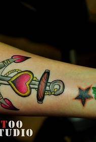 jente Arm mote godt anker tatoveringsmønster