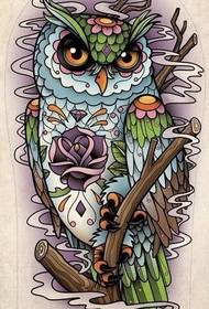 popular cool An Owl Tattoo Manuscript