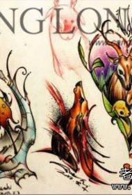 egy népszerű aranyos szarvas tetoválás kézirat