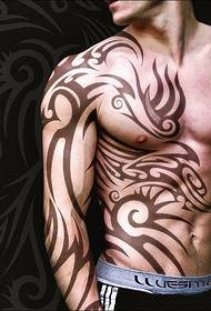 original verlustfreie grobe männliche große Totem HD Tattoo Wallpaper Bild