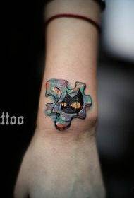 Ponyèt Petite Kitty Modèl Tattoo