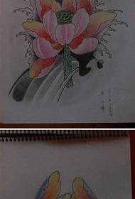 group of girls like the swallow lotus goldfish tattoo manuscript