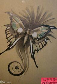 et populært smukt sommerfugl tatoveringsmanuskript