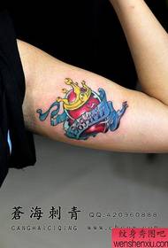Прыгожая любоўная татуіроўка на ўнутранай частцы рукі