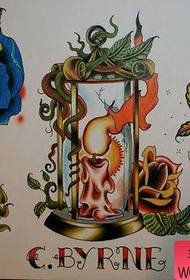 a set of popular classic rose diamond tattoos manuscript