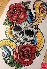 erősen ajánlom a python rose tetoválás mintát a tetoválásból
