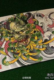 პოპულარული მაგარი prajna გველის tattoo ხელნაწერი