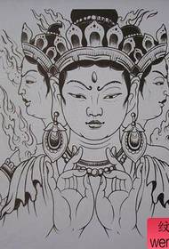 un manuscrit religieux populaire classique de tatouage de Guanyin