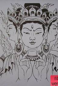 un manuscrit religieux populaire classique de tatouage de Guanyin