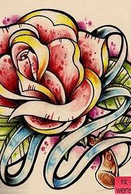 figura popular del tatuatge de la rosa popular