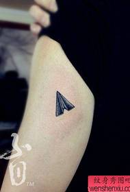 Arm paper popular tattoo of a paper plane tattoo pattern