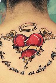bar show tatuazhesh rekomandoi një model tatuazhi dashurie mbrapa