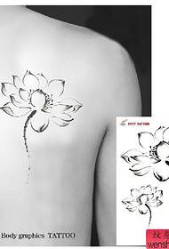 autocolante de tatuaje de apă autocolante de tatuaj impermeabile autocolante de tatuaj de lotus de cerneală
