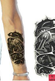 adhesivos mecánicos de tatuaxe de brazo adhesivos de tatuaje de brazo adhesivos de tatuaxe 3D