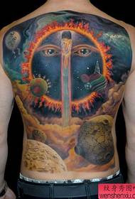 cool popularni uzorak zvjezdane tetovaže