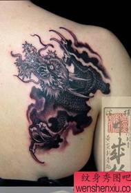 Japan Huang Yan Beauty Shoulder Dragon Tattoo Works