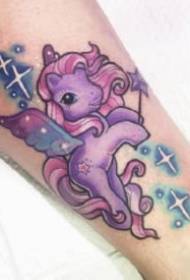 color set of cartoon small pictures Tattoo works pictures