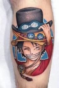 One Piece Tattoo 9 One Piece Road Flying Soron Ai's tattoo-patroon