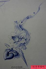 popular beautiful love wings tattoo manuscript
