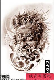 manuskrip tato kepala Guanyin Bodhisattva klasik