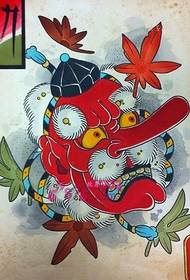 సాంప్రదాయ అధిక ముక్కు పచ్చబొట్టు మాన్యుస్క్రిప్ట్ చిత్రం