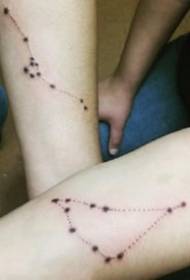 līnijas planētas zvaigznājs virknes zvaigznāju līniju tetovējums darbojas attēlus
