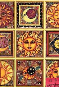 美麗獨特的太陽紋身圖片