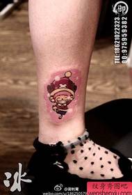 leg cute cartoon pirate king 乔巴 tattoo pattern