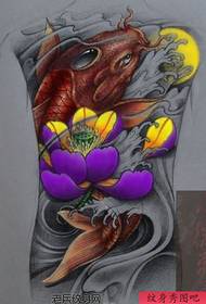 kwazazzabo cikakkiyar zane squid lotus tattoo