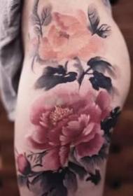 Chinese style 9 ink painting style tattoo pictures