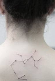 constellation line tattoo variety of fresh and simple constellation symbol tattoo pattern