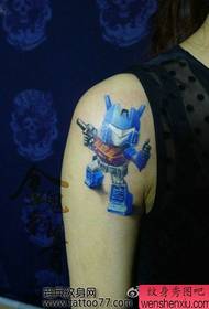 eng Cartoon Transformers Roboter Tattoo Muster