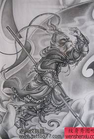 klasični Qitian Dasheng Sun Wukong tetovažni rukopis