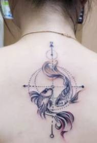 9 for Pisces Pisces tattoo works