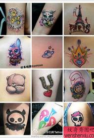 Tattoo show bar recommended a set of cartoon tattoo designs