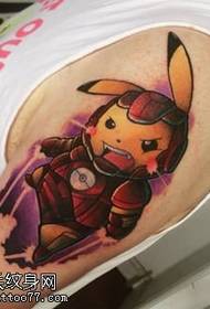 Pola tato Stitch bahu dicat