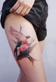 Chinese painting style of a set of ink tattoo pattern pictures 9